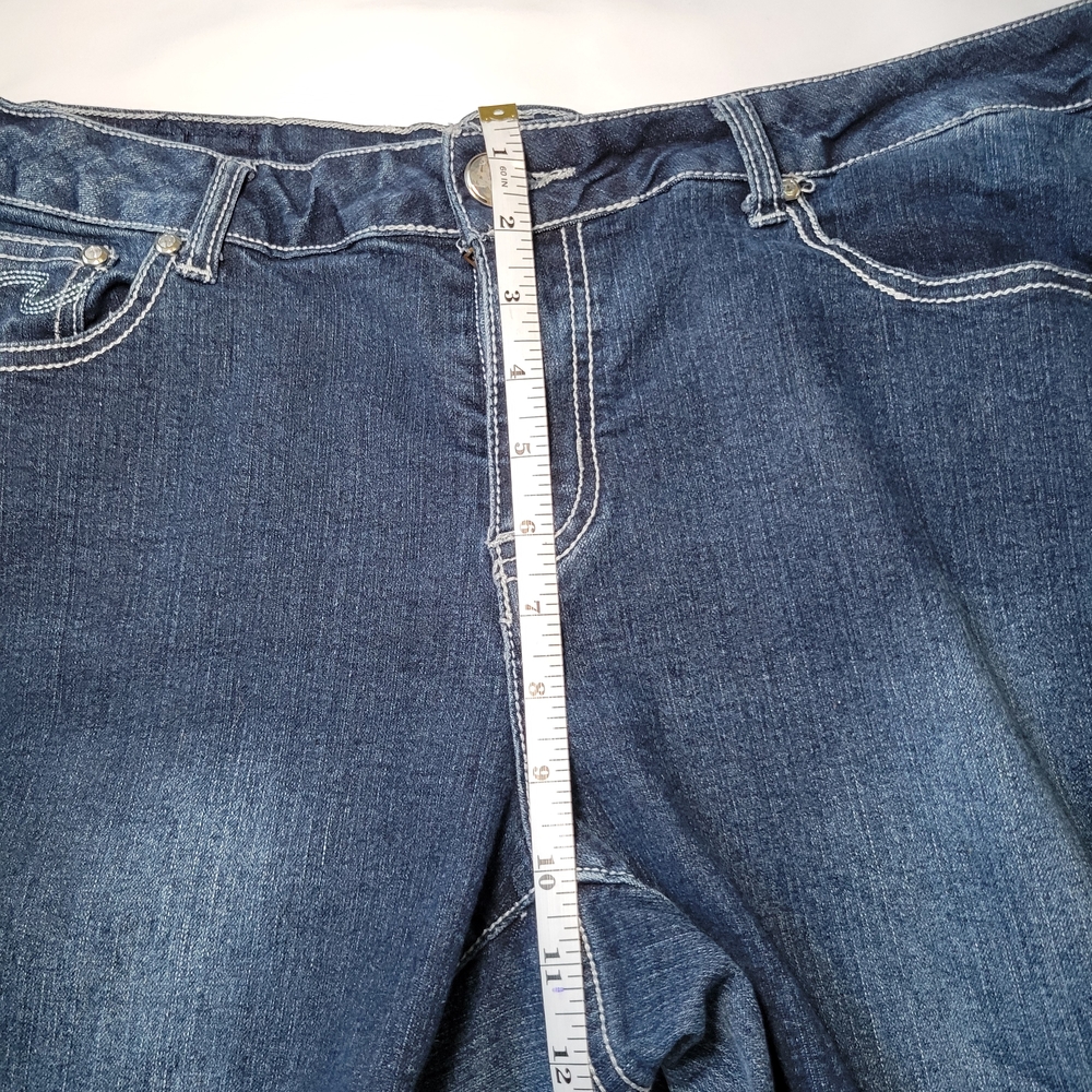 One‎ 5 One Dark Blue Straight Leg Jeans - Picture 13 of 14